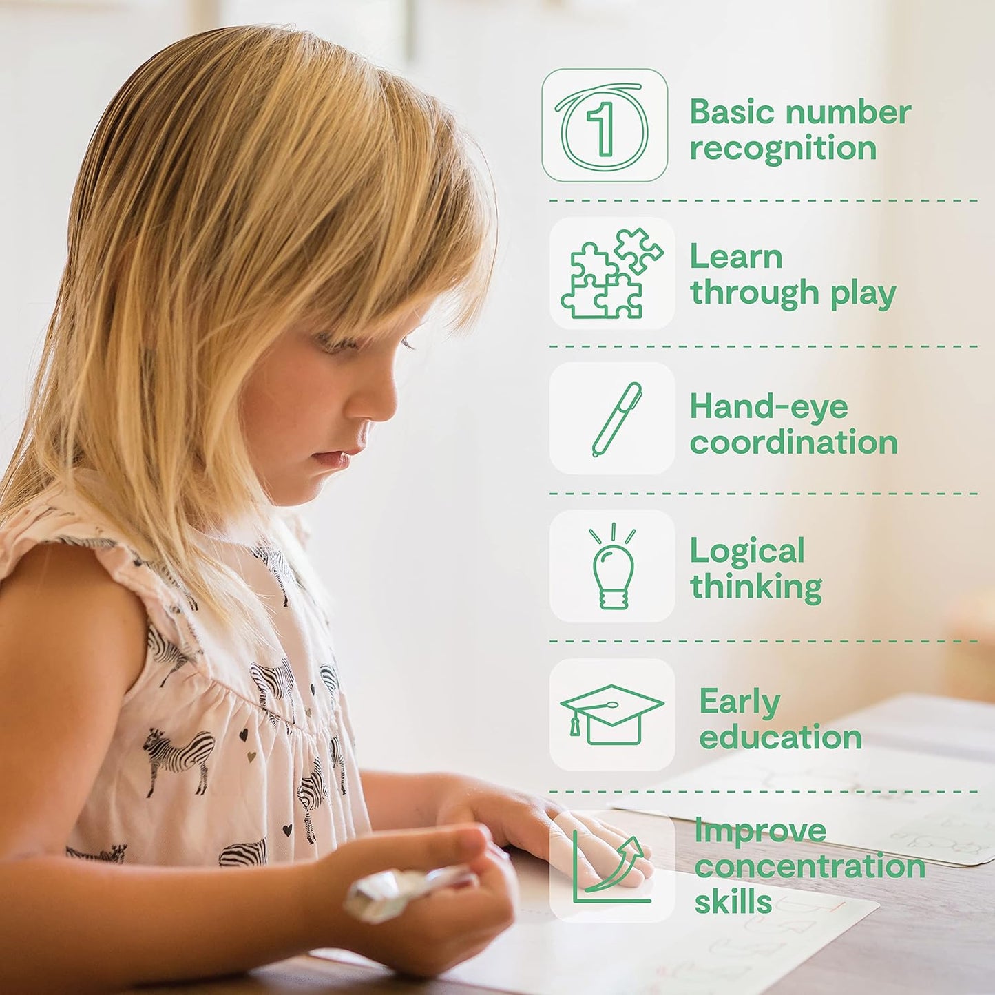 Learning Activity - Drawing with Numbers Educational Game, Perfect for Kids, Preschoolers Who Love Toys, Art and Craft Activities, Gifts for Girls and Boys Ages 3, 4, 5, 6