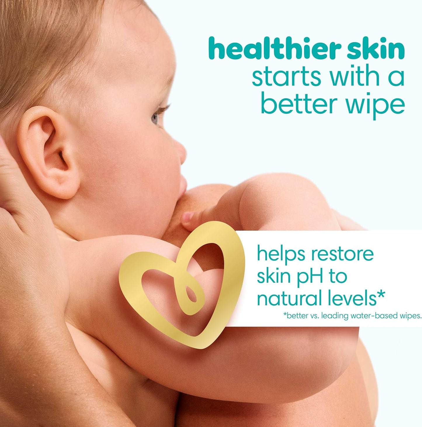 Pampers Sensitive Baby Wipes, Water Based, Hypoallergenic and Unscented, 6 Flip-Top Packs (504 Wipes Total)