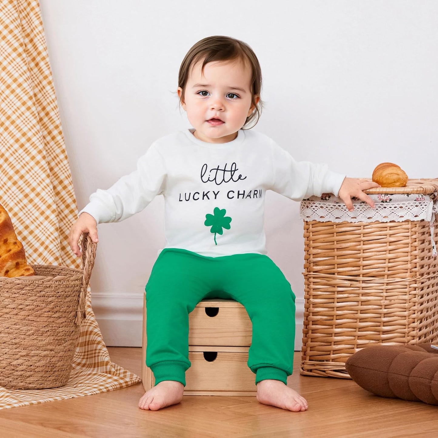 Kupretty Toddler Baby Boy Fall Winter Clothes Color Block Long Sleeve Sweatshirt Pullover Tops + Joggers Pants Outfit Set