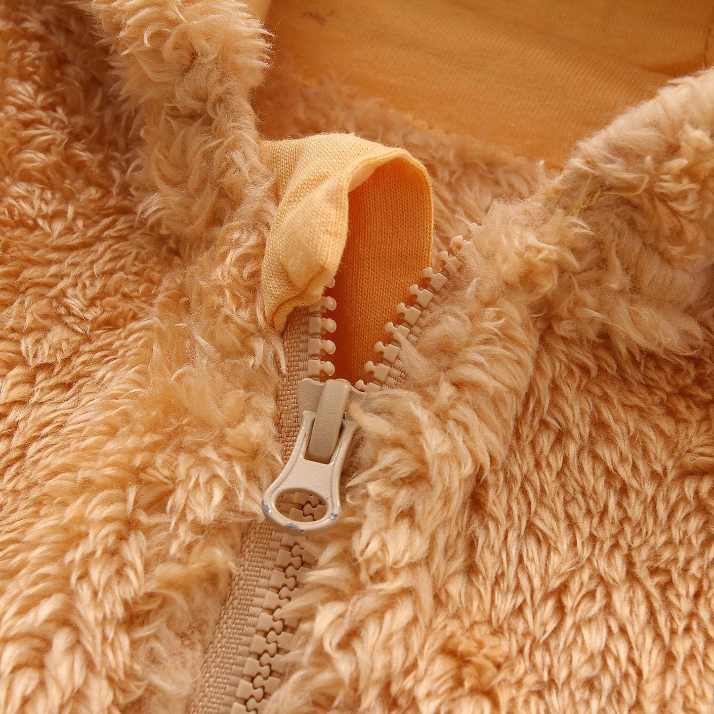 Newborn Baby Snowsuit Fleece Lined Onesie Outfits Warm Hooded Romper for Infant