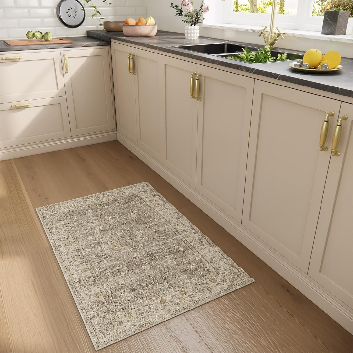 Washable Entryway Small Area Rugs: Door Mat Indoor Entrance 2x3 Boho Rug Stain Resistant Non-Slip Rubber Backing Soft Carpet for Kitchen Front Door Indoor Entrance Entry Bedroom Kids Room