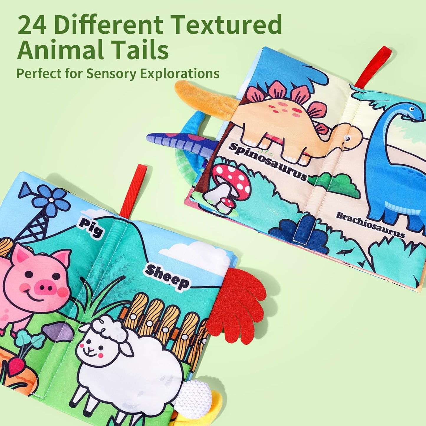 4 Pack Baby Books 0-6 Months, 4PCS Crinkle Books for Babies, Touch and Feel Sensory Books for Babies, Infant Toys 0-6 Months, Soft Fabric Toy Shower Gift, Baby Crinkle Book - 4 Pack Blue