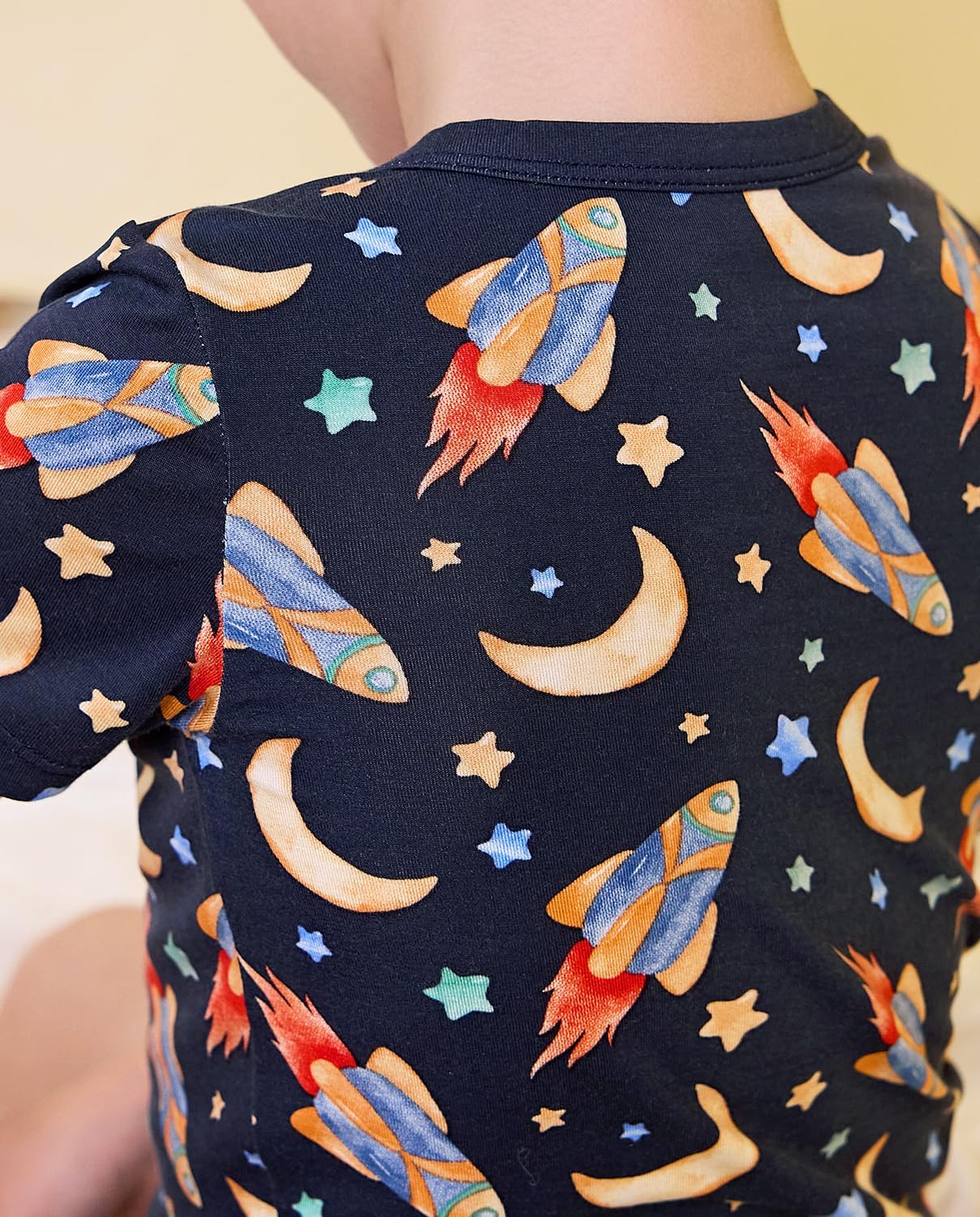 Bamboo Viscose Toddler Animal Pajamas Boys Girls Kids Cool Short Summer 12M-8Y Snug fit Pjs Set 2pcs