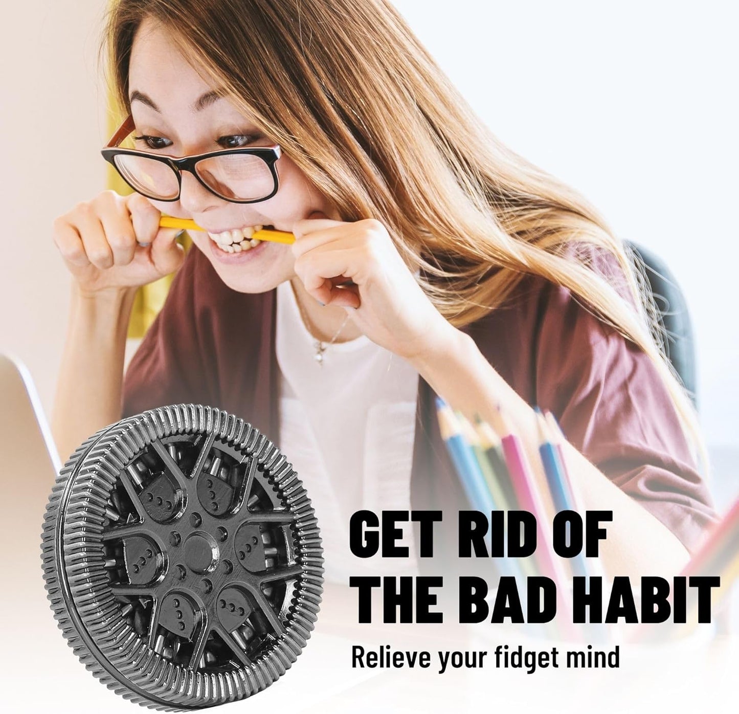 Metal Fidget Toys for Adults, Magnet Fidget Slider Haptic Coin EDC, ADHD Tool Anxiety and Stress Relief Toys, Birthday Gifts for Men (Shinming Black)…