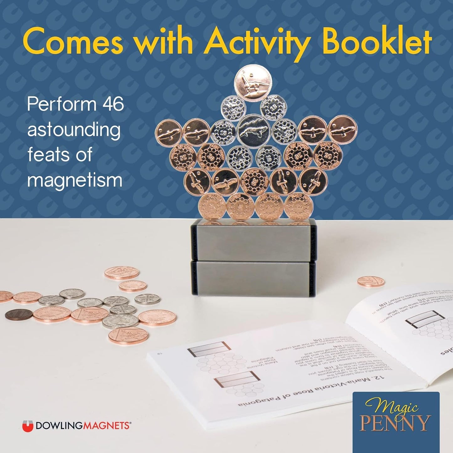 Dowling Magnets Magic Penny Magnet Kit - Hours of Unplugged Play - A Gift for Curious Minds