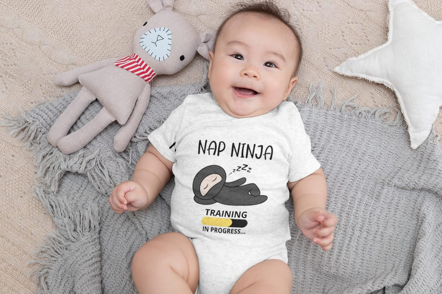 Infant Short Sleeve Baby Bodysuit for Sensitive Skin | Eczema-Friendly Newborn Clothing for Boys or Girls