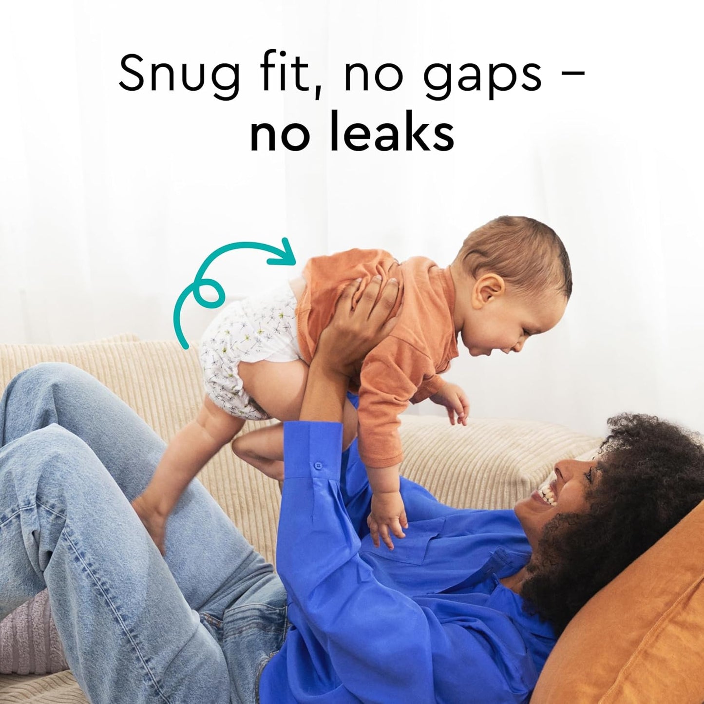 Baby Diapers - Size 1 (4-11 lbs), Half-Monthly Supply (72 Count), Leak Protection, Skin-Friendly, Ultrasoft, Perfume- & Chlorine-Free, Hypoallergenic, Dermatologist Tested, Oeko-TEX®