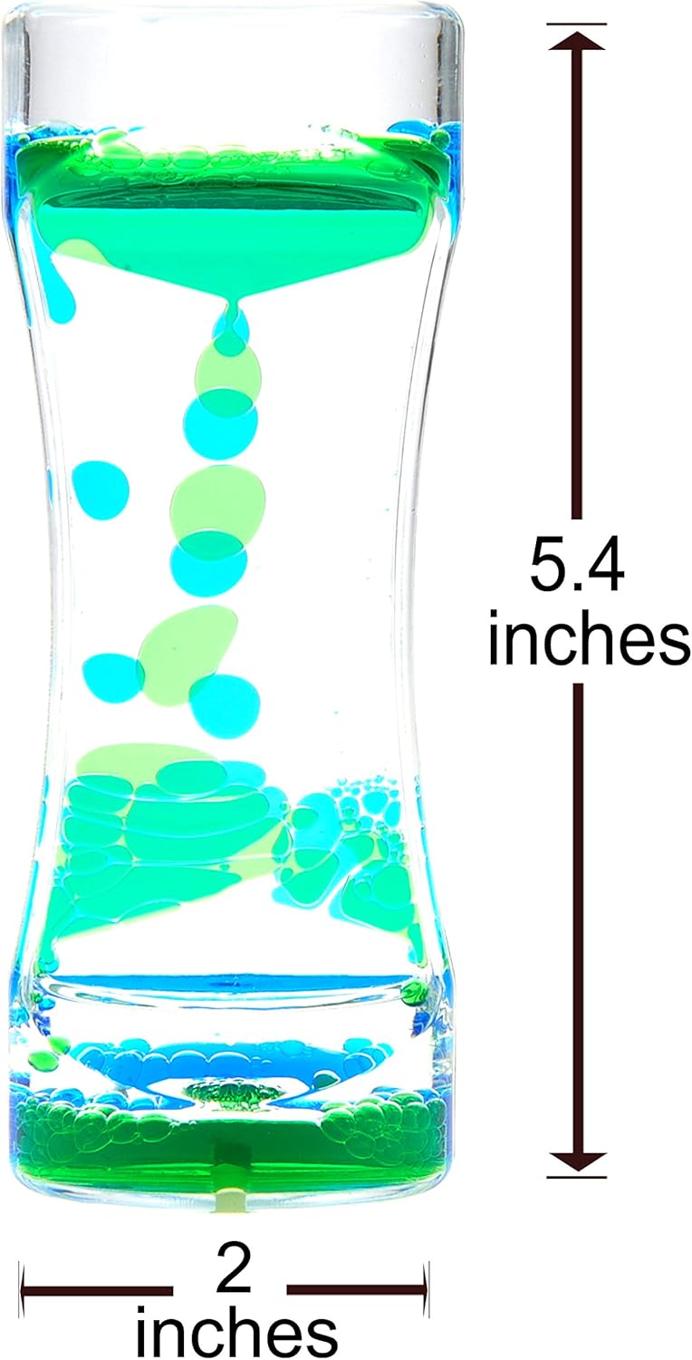 PowerTRC Liquid Motion Bubbler, Relaxing and Calming for Anxiety, Autism & ADHD Fun Bubbler Timer Gift for Kids and Adults