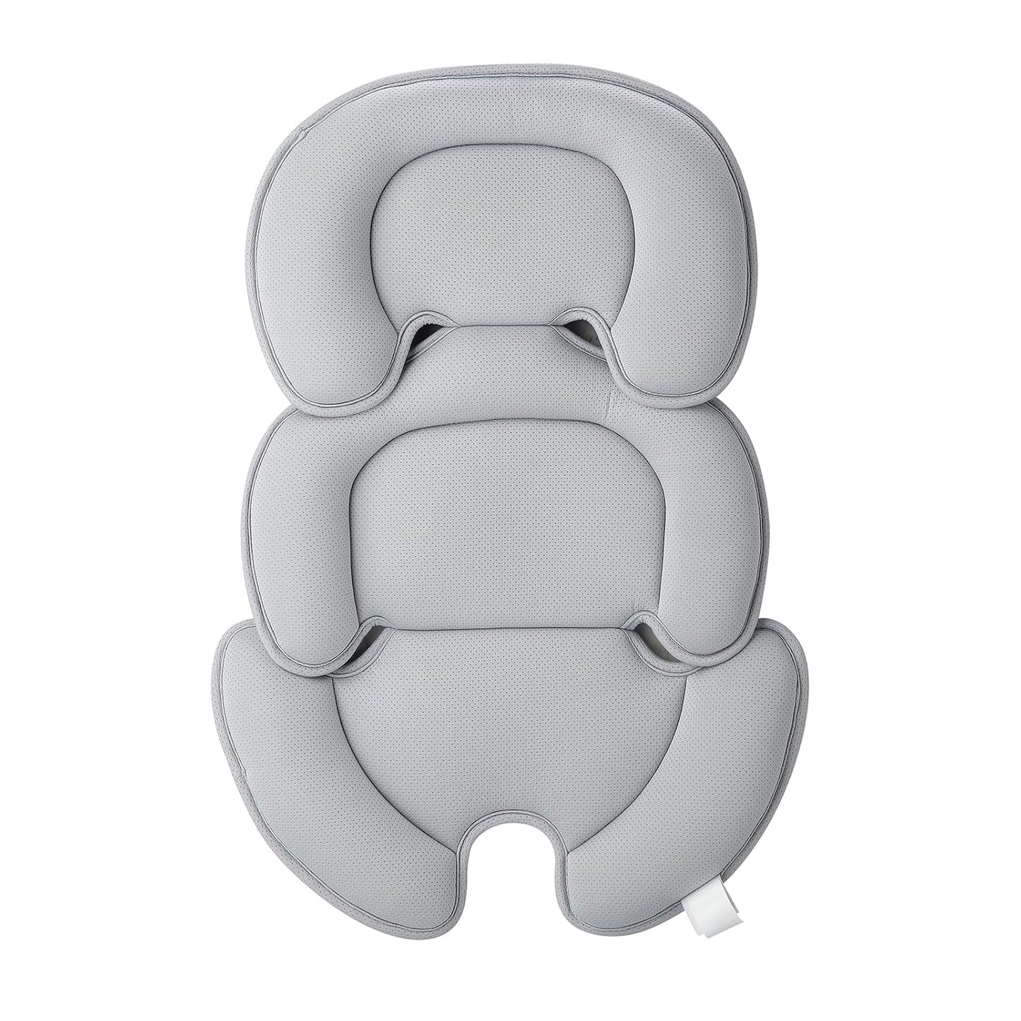 PandaEar Baby Car Insert Cushion Pad, Infant Head & Body Support Pillow for Car Seats, Strollers,Carriers, Machine Washable & Portable -Grey