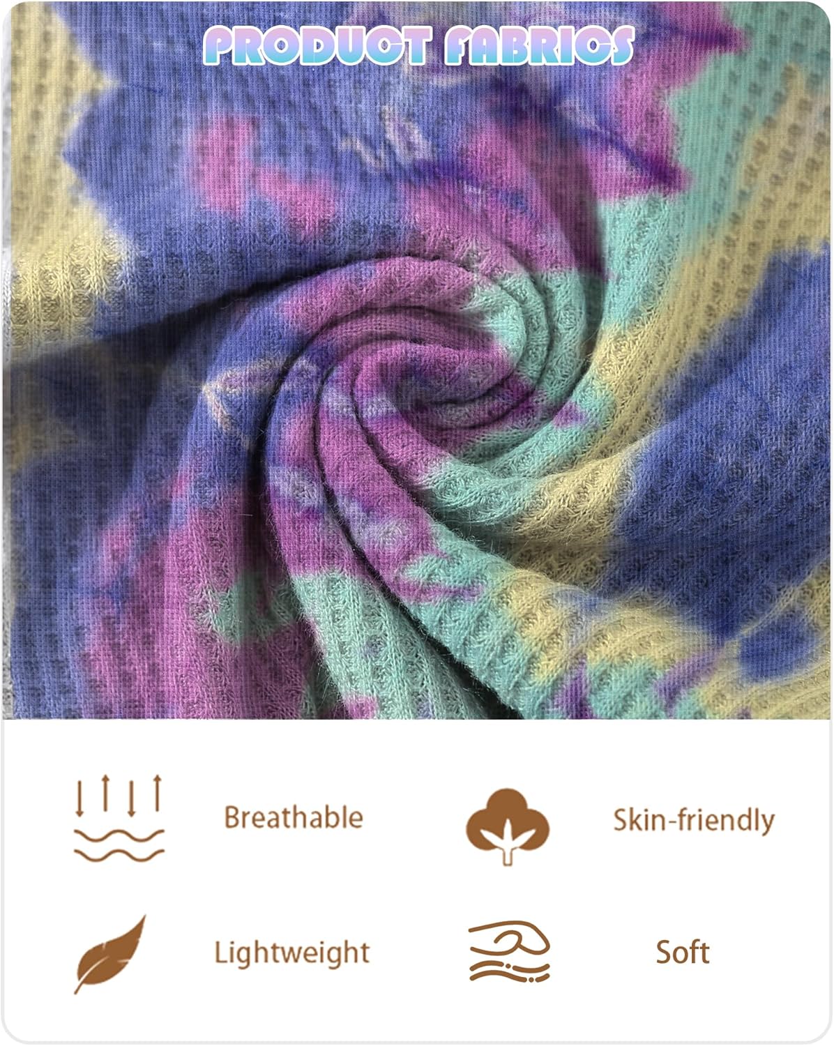 Jimonda Baby Bodysuit Newborn Tie Dye Clothes Infant Waffle One Piece Romper Baby Boys Girls Short Sleeve Jumpsuit Outfits