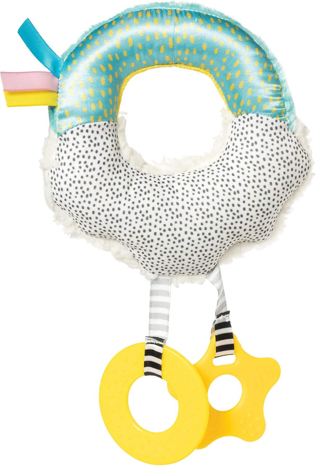 Manhattan Toy Cherry Blossom Days Cloud Baby Circle Rattle with Crinkle Paper and Teethers