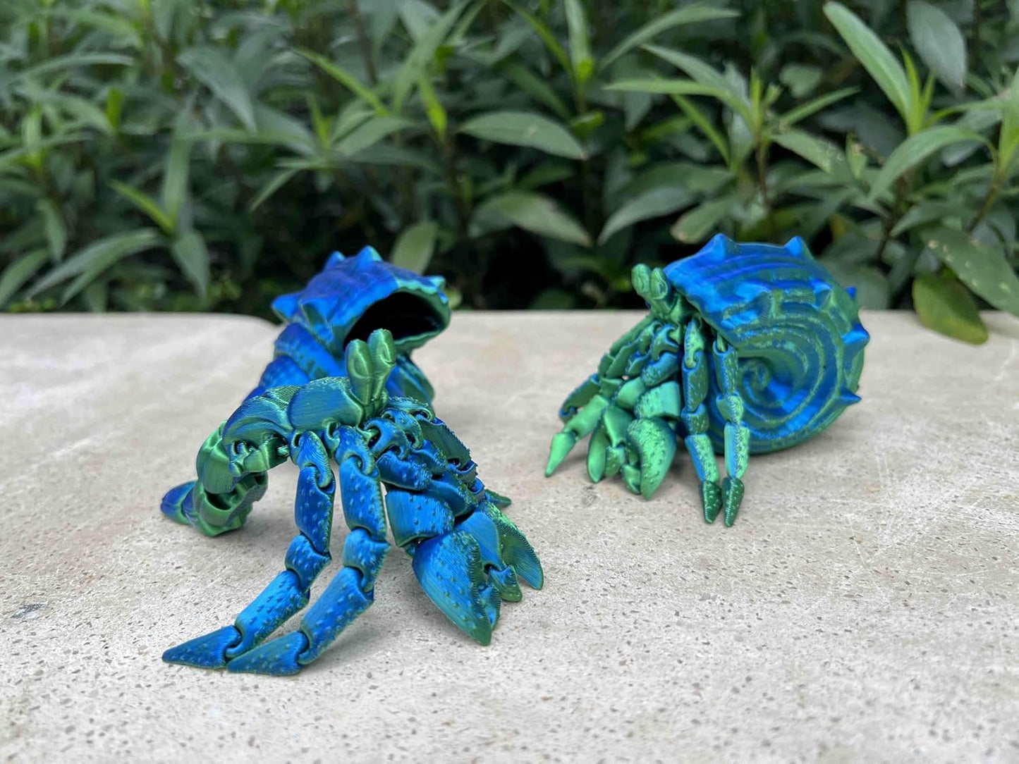 3D Printed Hermit Crab, Hinged Color Tabletop Toy, Fidget Toy Adult, Deep Sea Creature Model Toy, Home Office Decoration