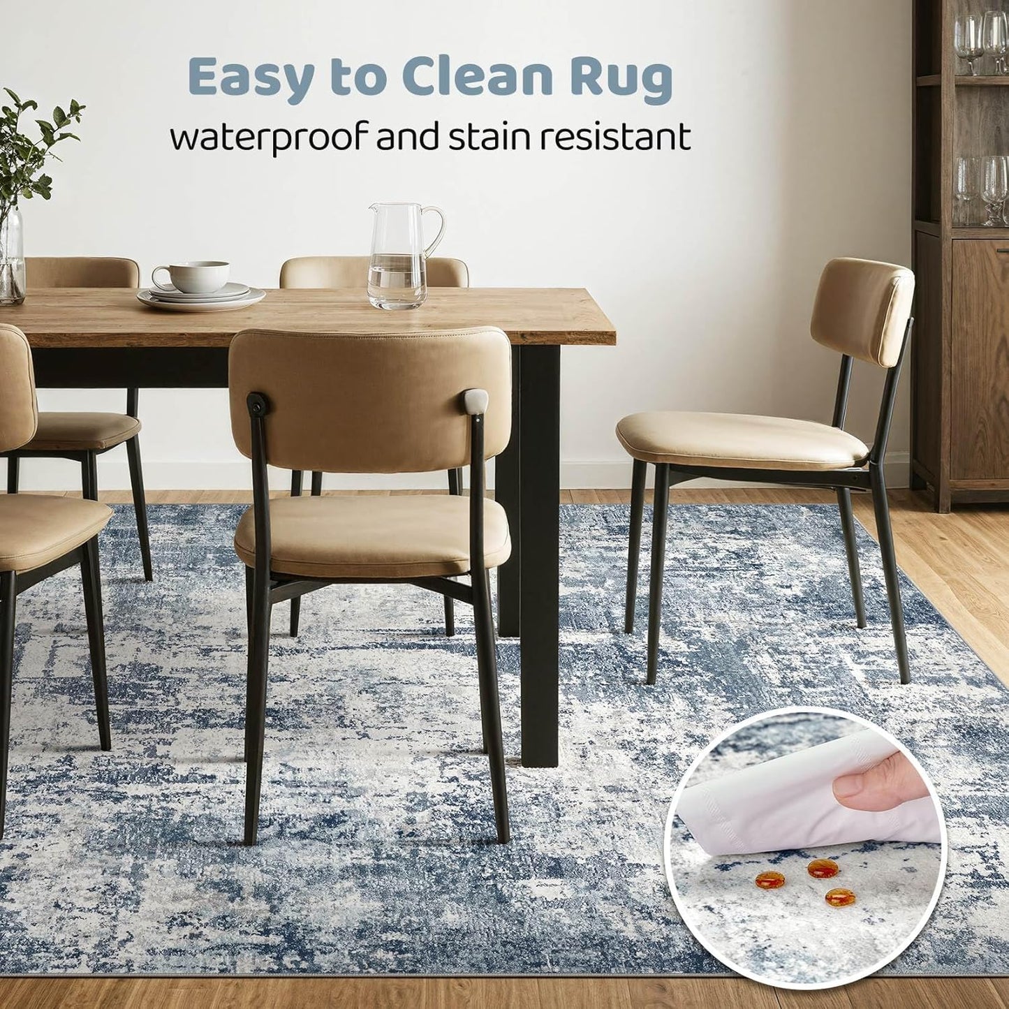 9x12 Area Rug Living Room: Washable Large Abstract Soft Rugs Stain Resistant Indoor Non-Slip Carpet for Men Modern Home Enthusiasts Aged 25-45 - High Traffic Areas - Bedroom Office Playroom