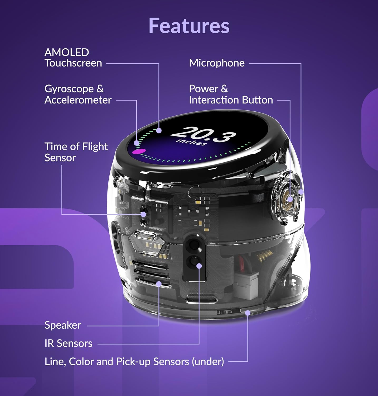 Ari Entry Kit | Interactive Learning Robot with Touch Screen, ToF Sensor, Accelerometer, Gyroscope, and AI Integration | Hands-On STEM Education for Classrooms and Homeschool
