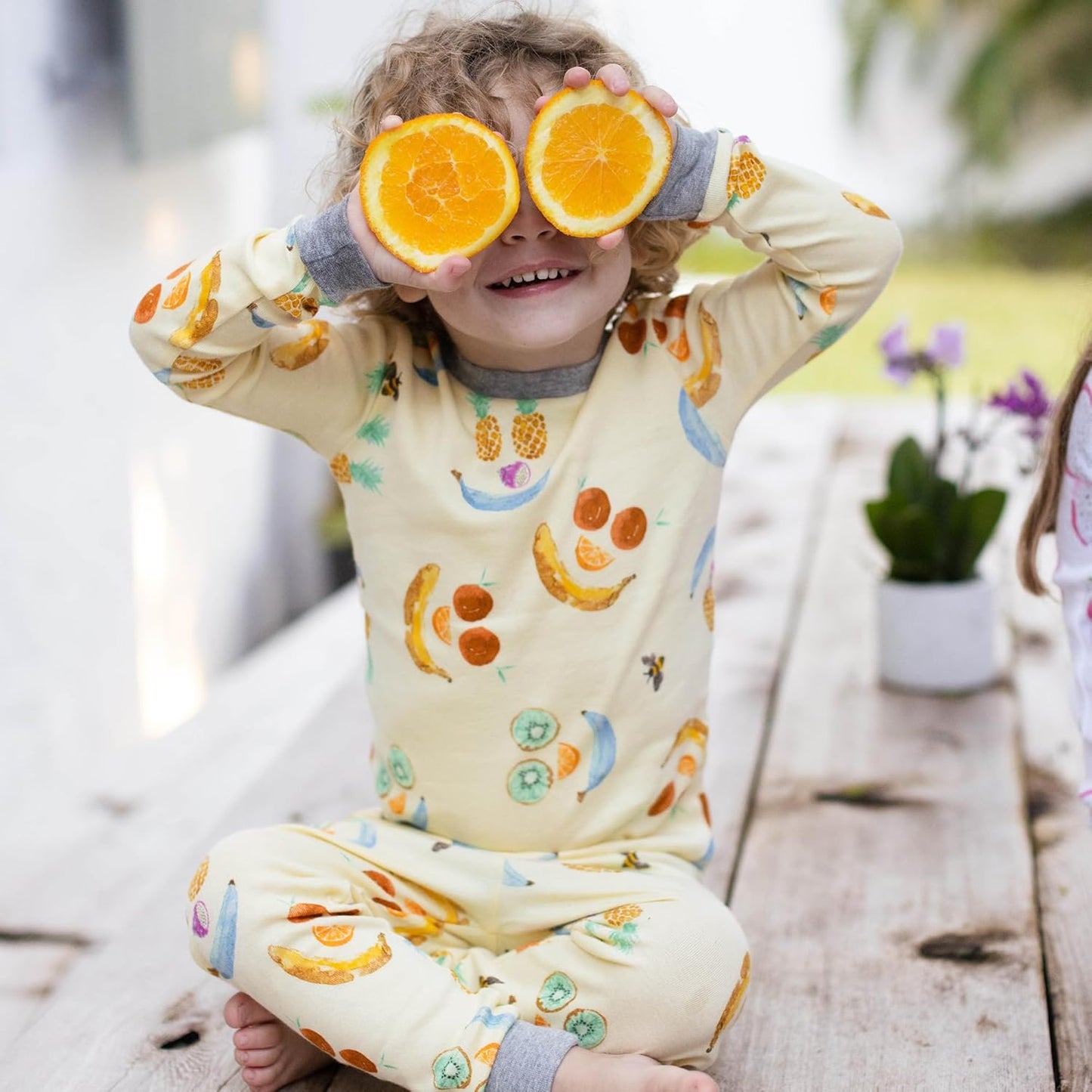 Burt's Bees Baby Boys' 2-Piece Long Sleeve Tee and Pants Organic Cotton Pajama Set