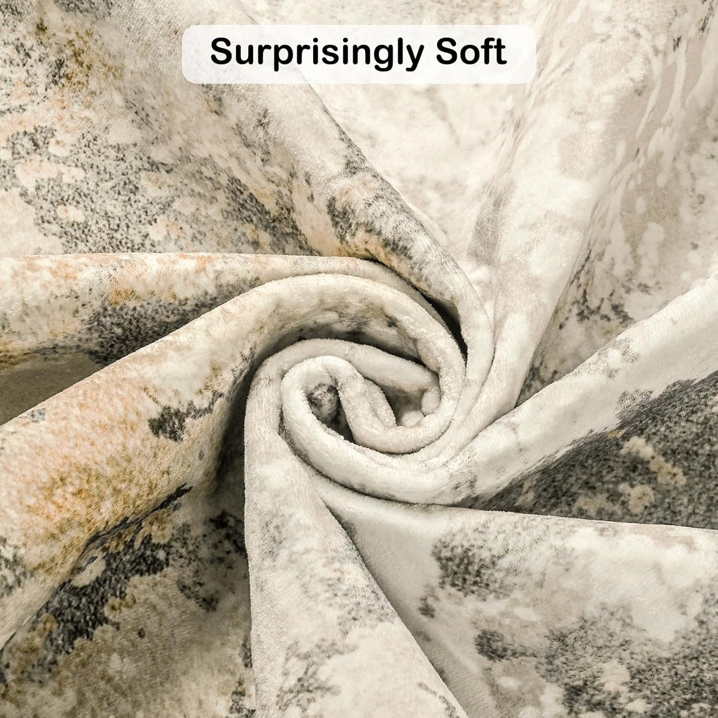 Kelarea 6x9 Rug for Living Room, Beige Washable Non-Slip Rugs, Modern Abstract Large Rugs Low Pile Soft Carpet for Bedroom, Kitchen, Dining Room, Classroom, Dorm, Nursery, Home Office