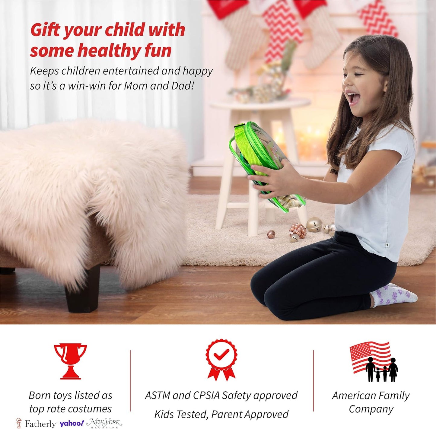 Born Toys Kids Costumes Set, 3-in-1 Dress Up & Pretend Play, Ages 3-7, Washable