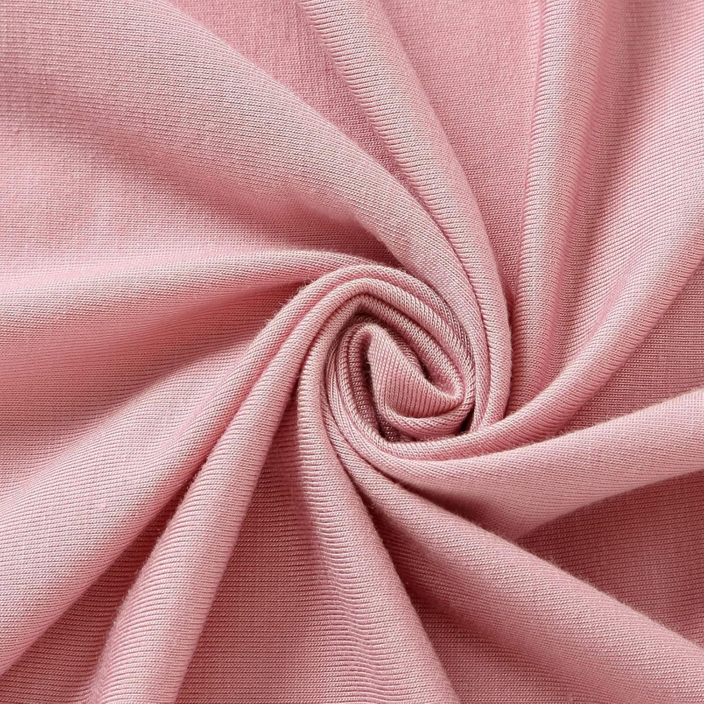 iEvolve Cotton Knitted Baby Swaddle Blanket with Hat Headband Set Newborn Swaddle Wrap Receiving Blankets for Baby Girl Boy 35" x 35"(Pink)