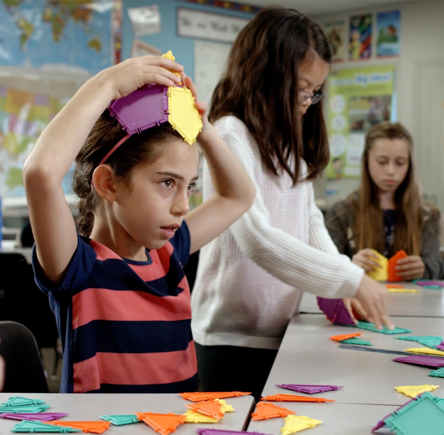 3D Building Set for Learning Math, includes Many Online Activities, Jumbo Size, 512-pc, Made in USA