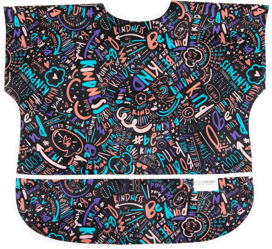 Bumkins Bibs - Toddler Bibs, Waterproof, Large for 1-3 Years, Short Sleeve