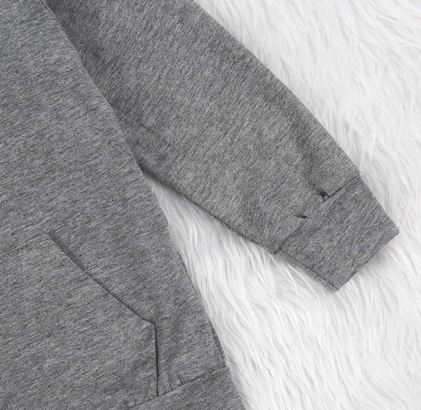 Imcute Baby Zip Up Hoodie, Unisex inflant Toddler Long Sleeve Sweatshirts Lightweight Jacket Hooded Coats Fall Winter Outfits