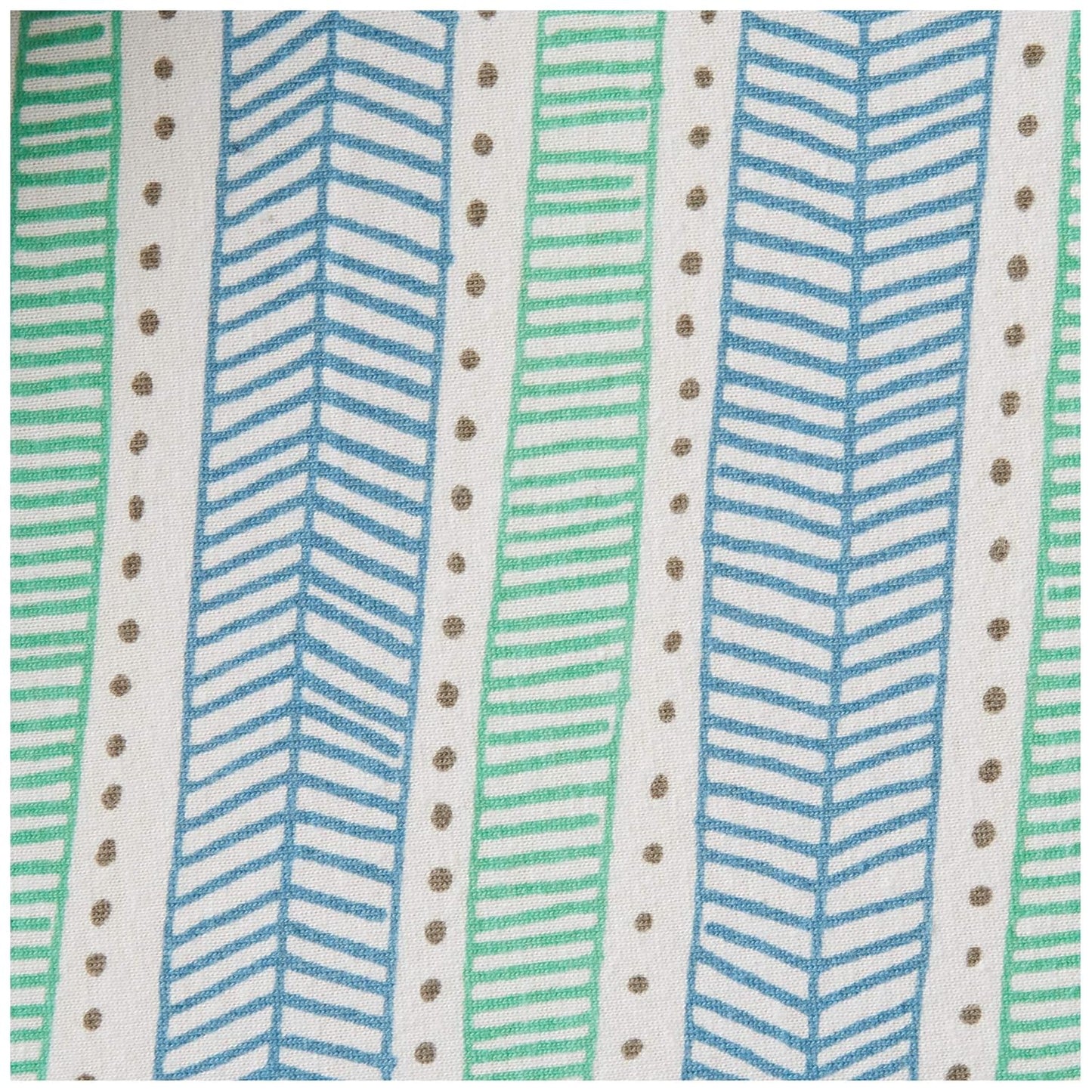 HonestBaby Organic Cotton Changing Pad Cover, Dots & Dashes, One Size