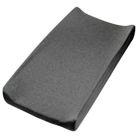 HonestBaby Boys Organic Cotton Changing Pad Cover, Gray Charcoal, One Size