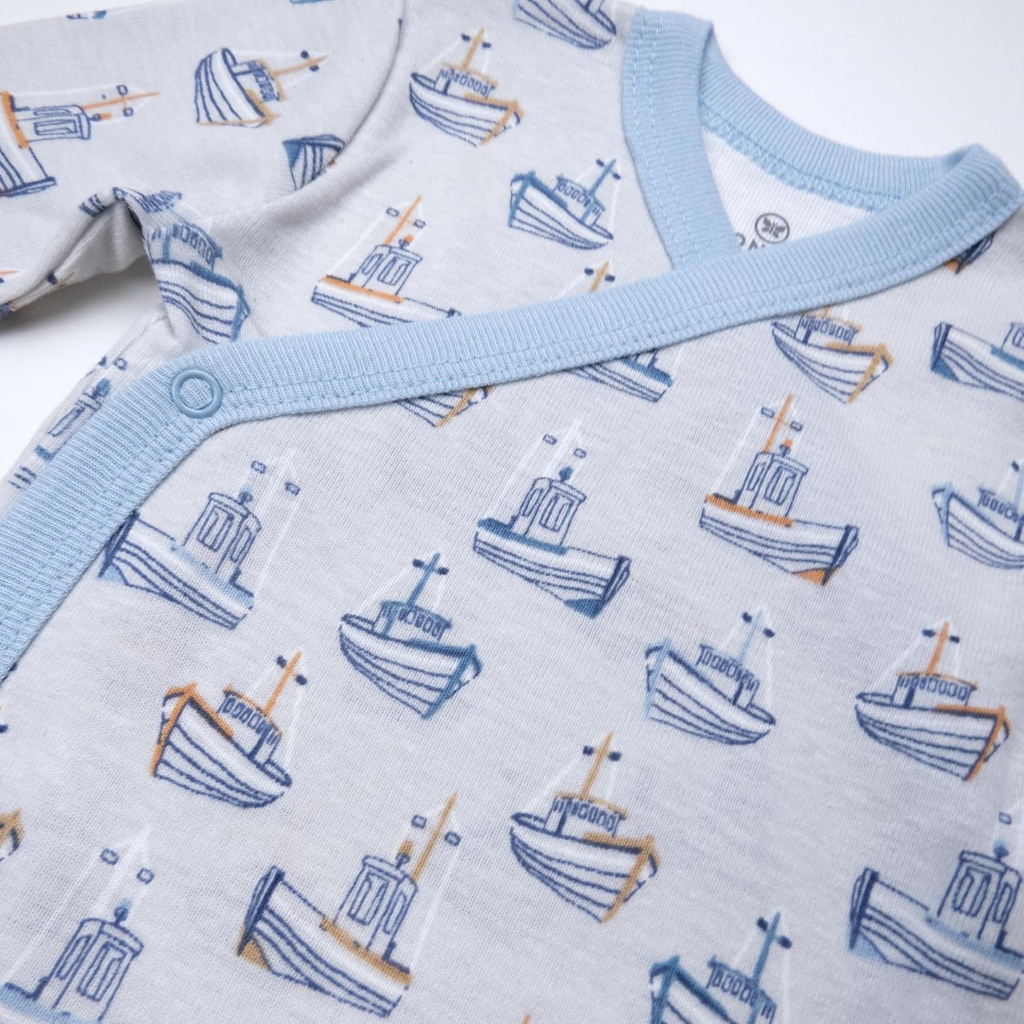 HonestBaby unisex-baby 3-pack Long Sleeve Side-snap Kimono Bodysuits Organic Cotton for Infant Baby Boys, Girls, Unisex