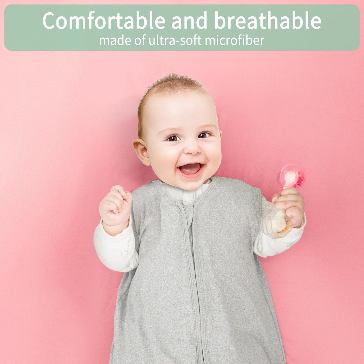 Baby Crib Sheets for Boys Girls, 2 Pack Fitted Crib Sheet for Standard Crib and Toddler Mattress, Soft Microfiber Baby Sheet 52x28x8in. (Purple & Pink)