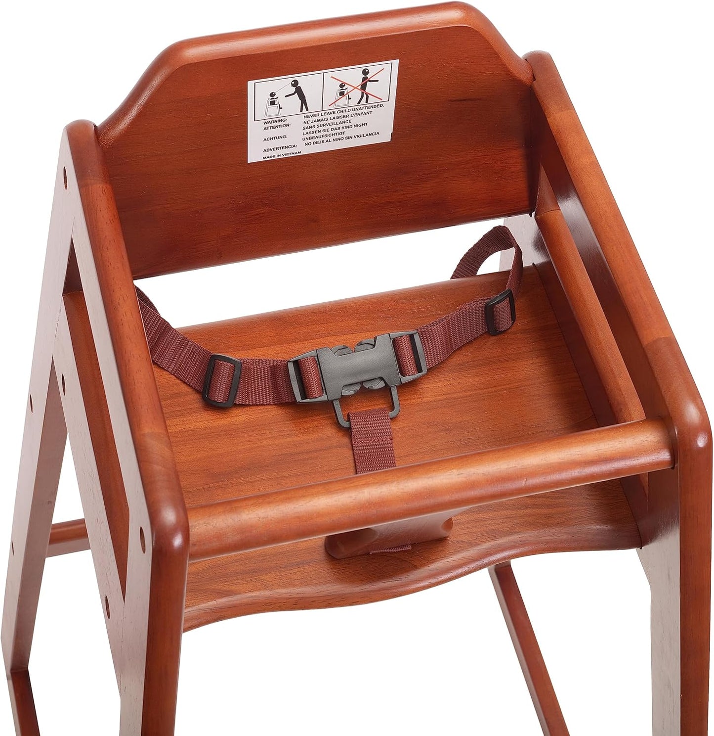 Baby Highchairs, Durable Dining Feeding Chair with Steps, High Chairs for Babies and Toddlers, Seating Ready-to-Assemble Restaurant Wood High Chair, Wooden High Chair (Highchair/Booster/Chair)