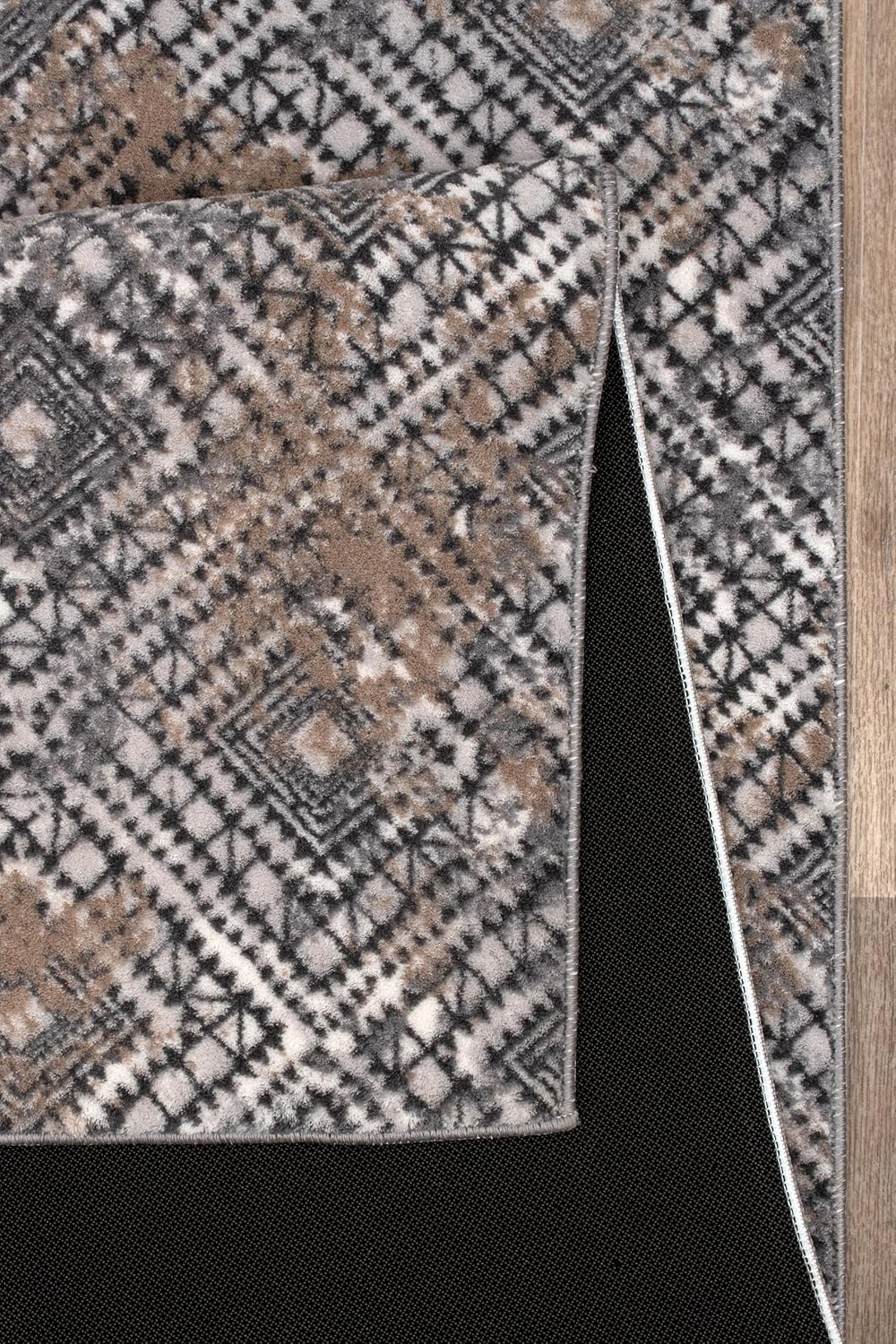 Non-Slip Washable 5x7 Area Rugs for Living Room Bedroom, Ultra Soft Bedside Rug, Indoor Floor Carpet for Kids Girls and Boys, Dorms, Nursery Rooms, Non-Skid Area Rug, Square Multi, 5' x 7'