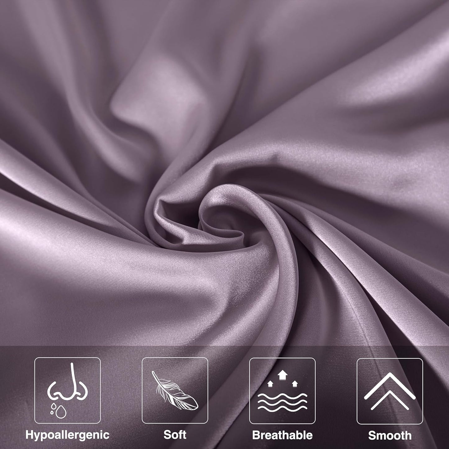 Mulberry Silk Pillowcase for Hair and Skin,Cooling Silk Pillow Case with Hidden Zipper,Allergen Proof Dual Sides Soft Breathable Smooth Silk Pillow Cover for Women (Pink Purple,Body)