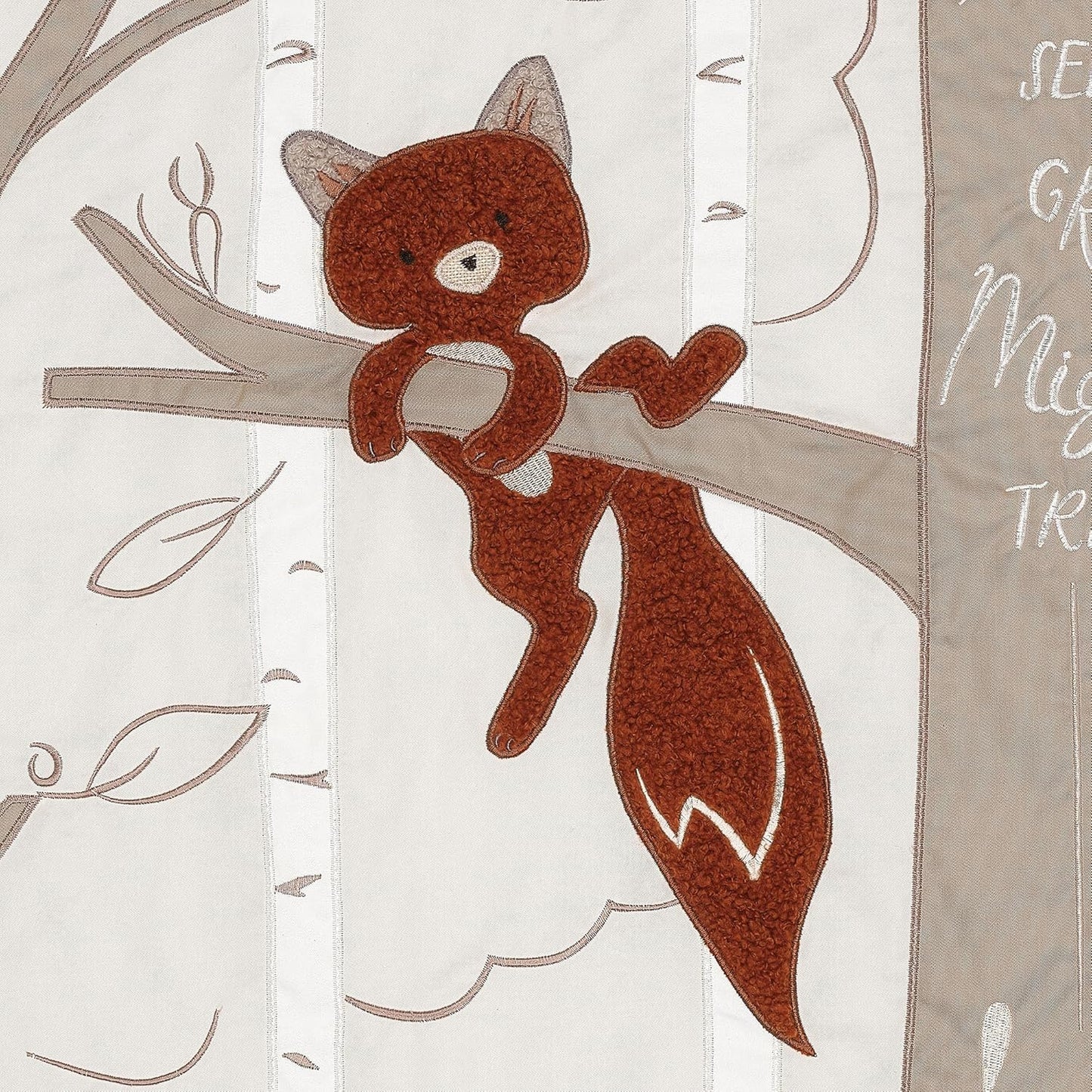 Lambs & Ivy Treetop Fox Woodland Tree Nursery 3-Piece Baby Crib Bedding Set